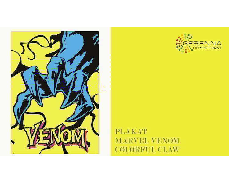 Plakat Marvel Venom Colorful Claw